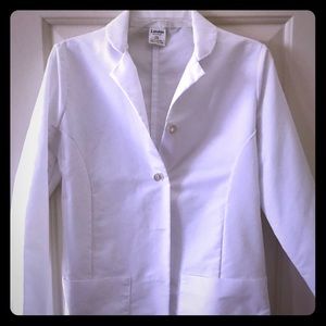 Landau white ladies lab coat.